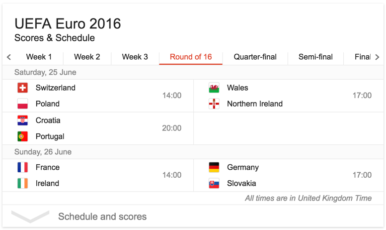 euro 2016 fixtures