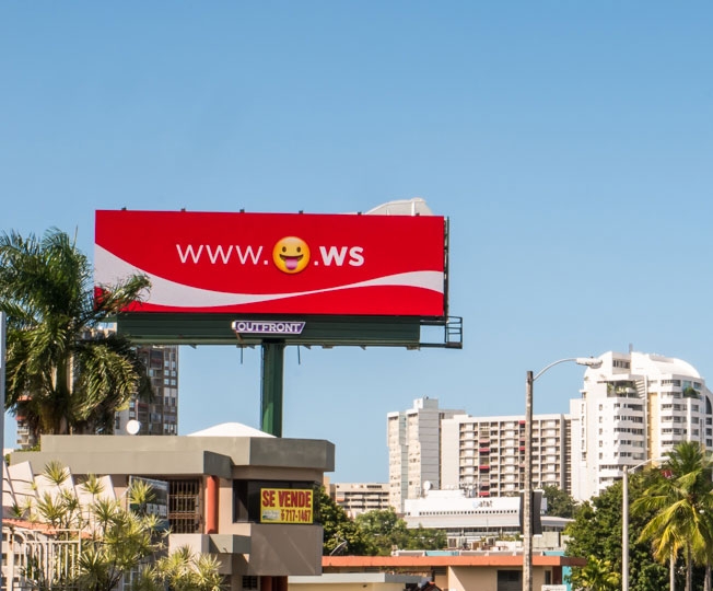 Coca-Cola used emoji domains in a South American billboard campaign during 2015 to create 'brand emotion'