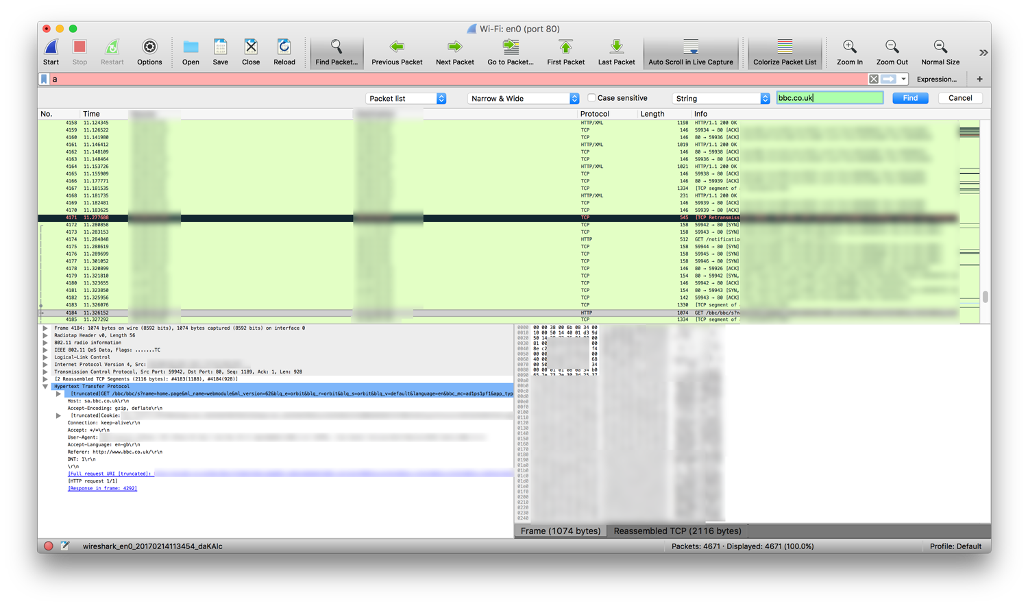 Capturing data from Wifi is surprisingly easy. 