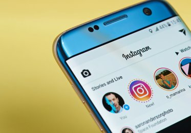 Instagram app on a mobile phone