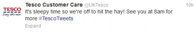 Tesco social media mistake