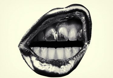 A concept image of a mouth making a comment.