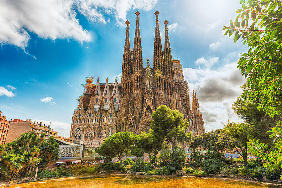 Barcelona cathedral, la Sagrada Familia, in Spain