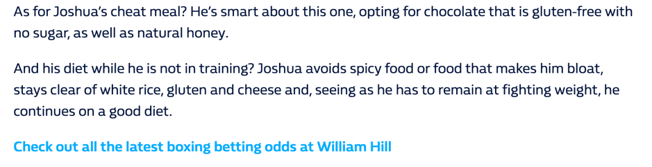 William hill CTA screenshot.