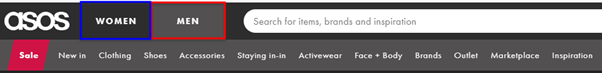 Asos Category Architecture Example