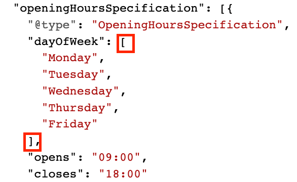 square brackets in json-ld structured data