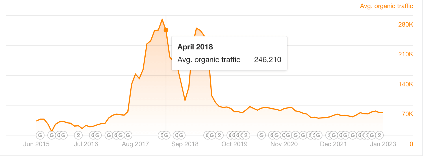 Tiger Fitness SEO Performance Graph