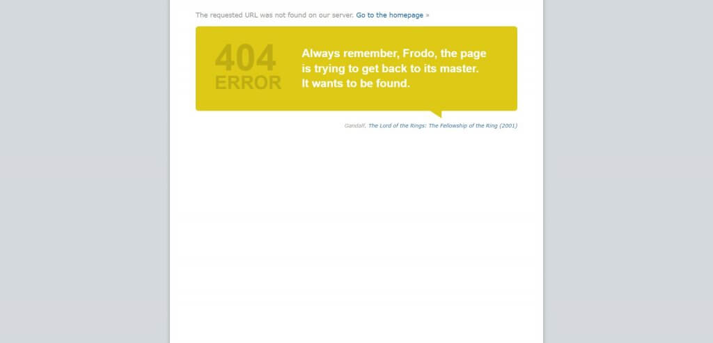 IMDb 404 page