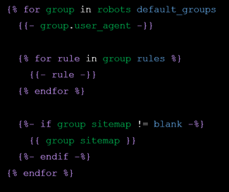 A default setting Robots.txt file