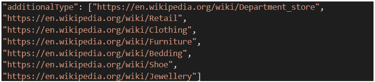 additional types of local businesses types within schema mark-up