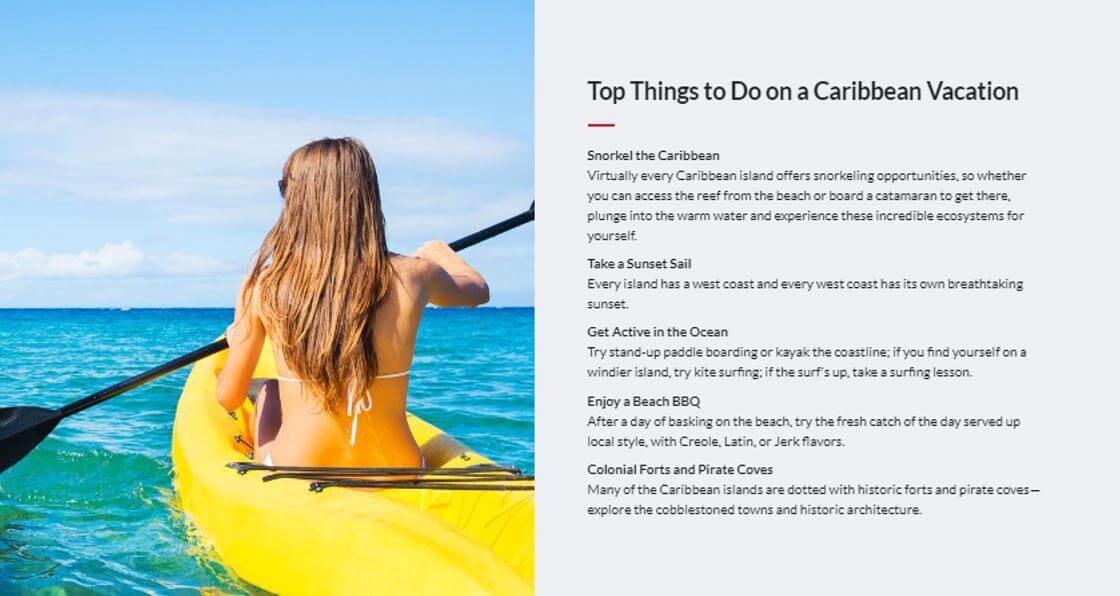 things to do in caribbean page information